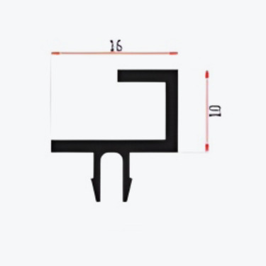 Glass frame extrusion - E012